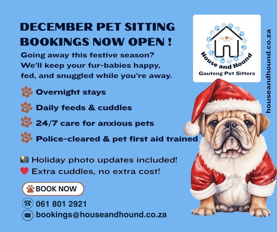 December Pet Sitting Bookings December Pet Sitting Bookings